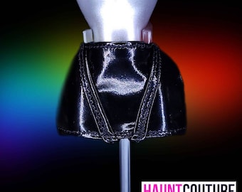 Haunt Couture Doll Clothes: "Purr Black Skirt" dress high fashion dress clothes | Colors | Glam