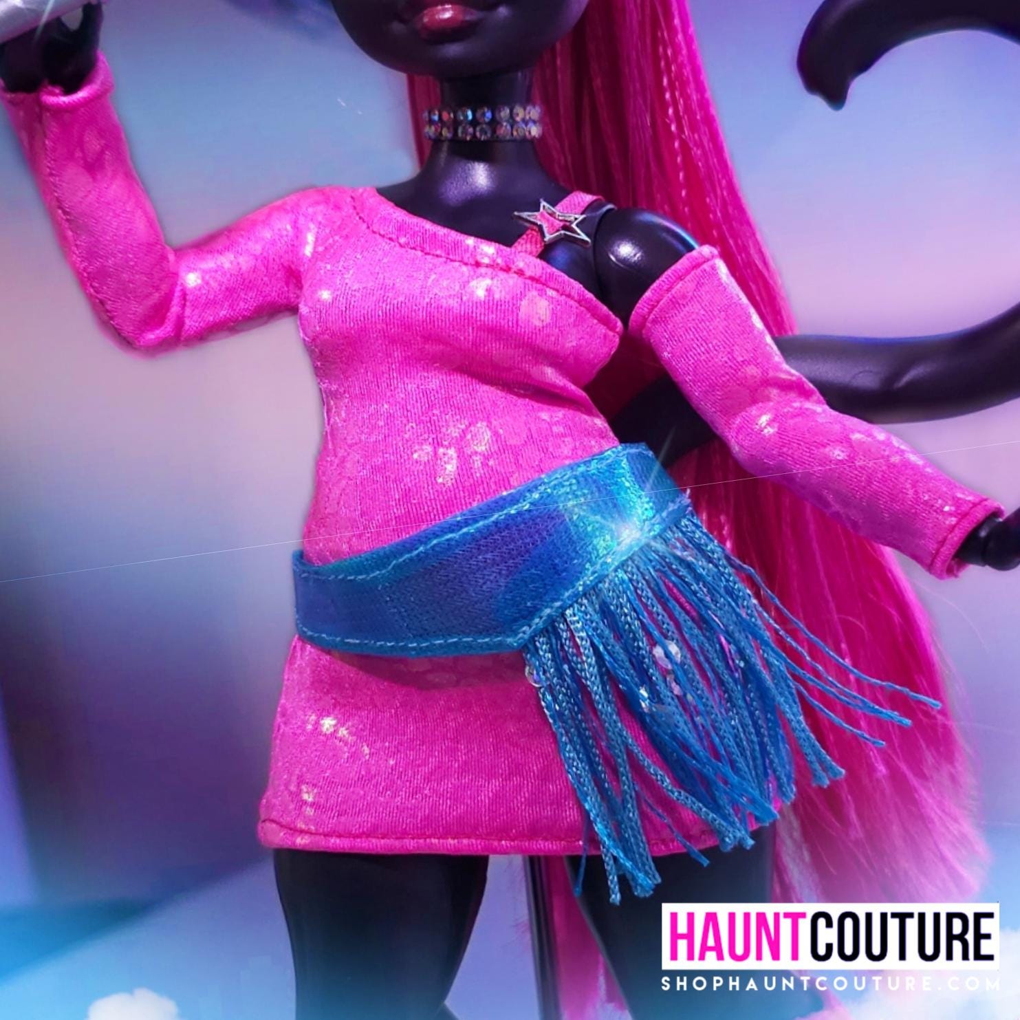 Haunt Couture Doll Clothes: "Truly Outrageous Dress" dress high fashion dress clothes | Colors | Monster