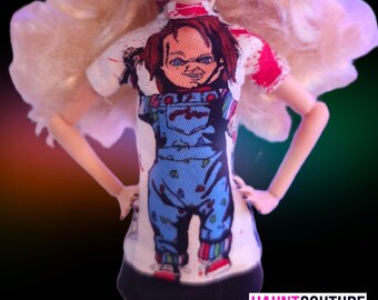 Haunt Couture Doll Clothes: "Doll Shirt" dress high fashion dress clothes | Chucky | Glam Goth