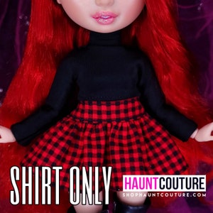 Haunt Couture Doll Clothes: &quot;Black Long Sleeve Top&quot; dress high fashion dress clothes | Colors | Winter