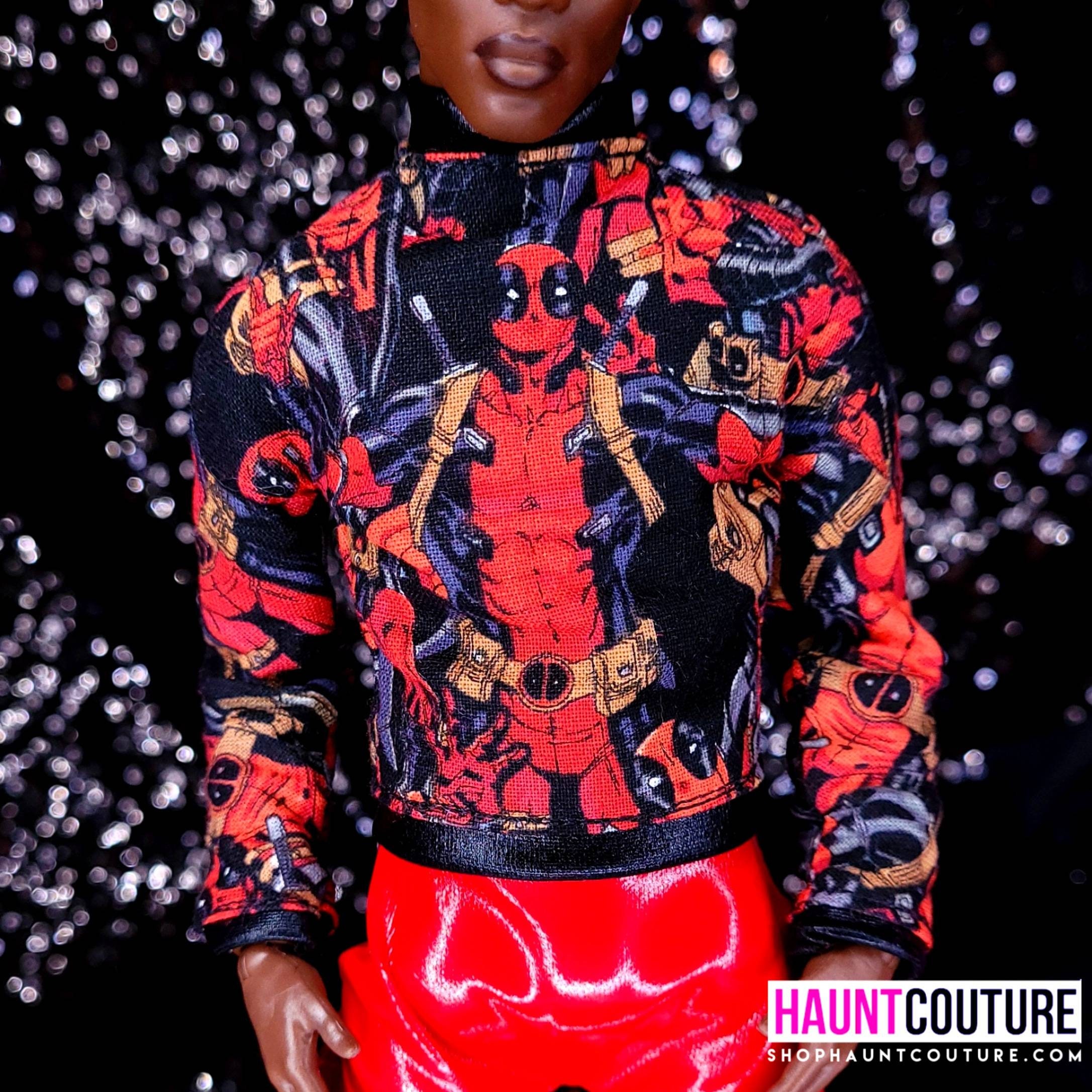 Doll Haunt Couture "Deadpool Shirt" high fashion doll clothes | Trendy | Forever 21 | Hip Made To Move