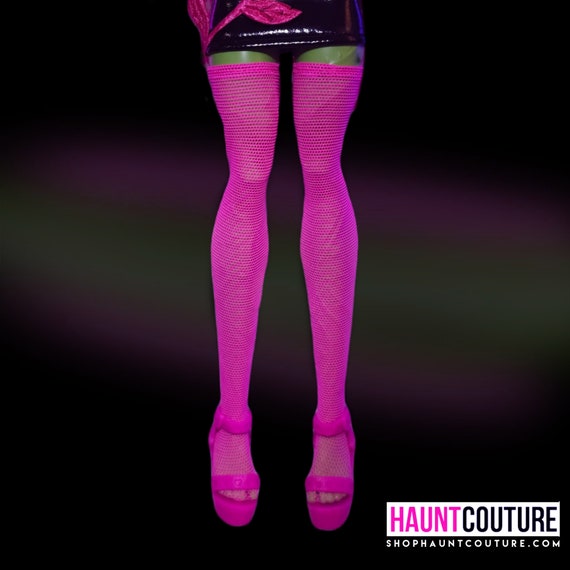 Haunt Couture Doll Clothes: "Hot Pink thigh highs" dress high fashion dress clothes | Colors | Glam