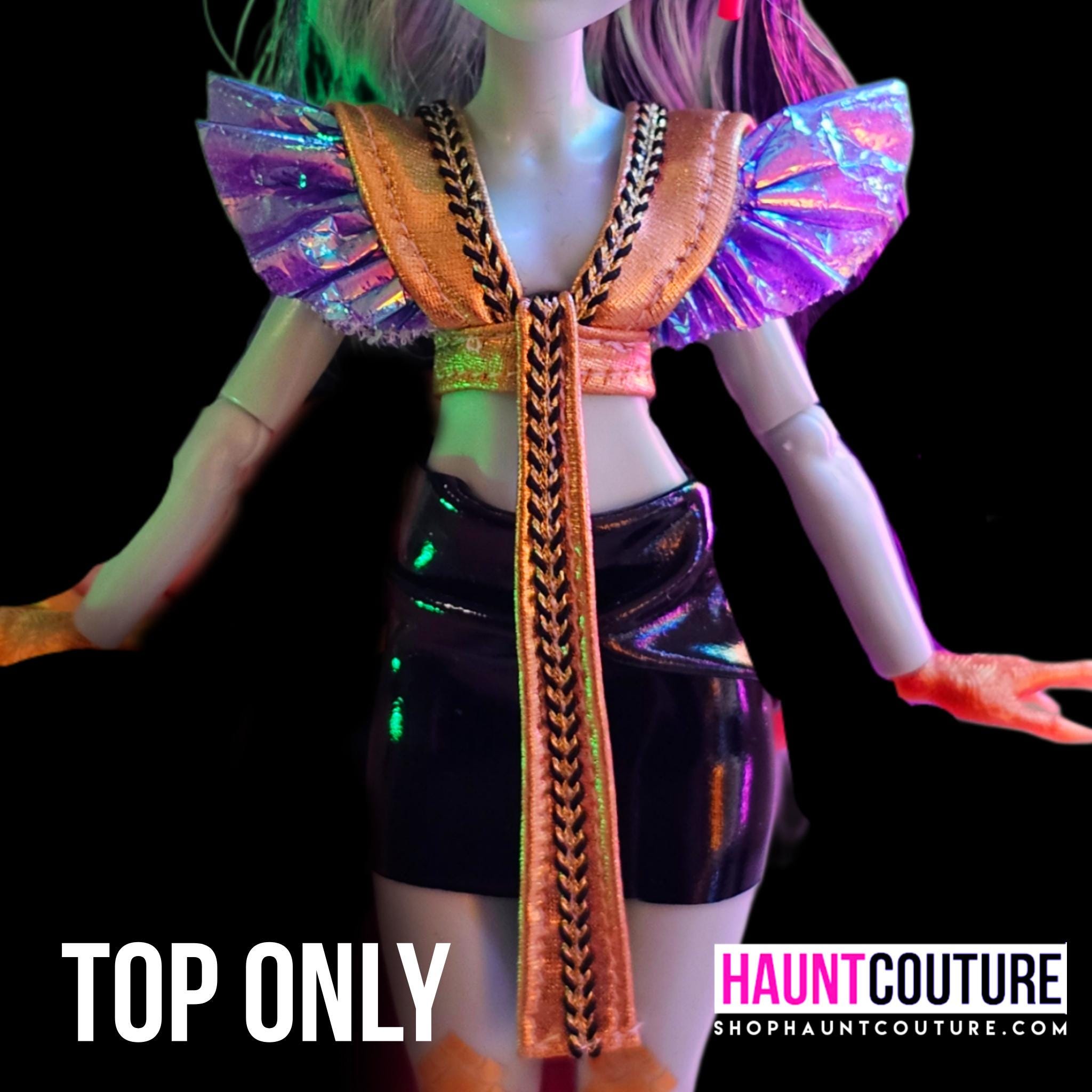 Haunt Couture Doll Clothes: "Dragon Slay top" dress high fashion dress clothes | Colors | Monster