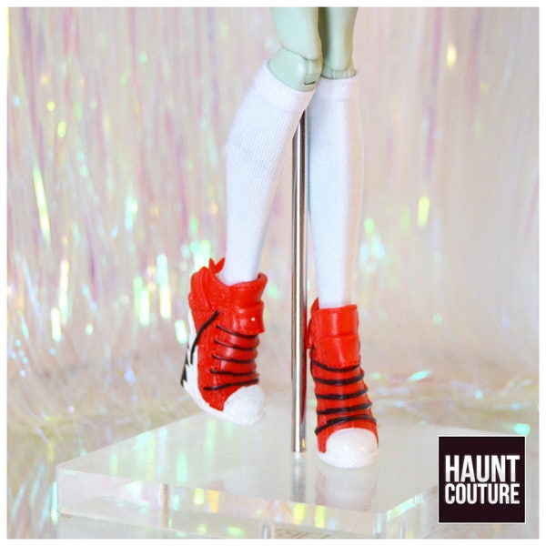 Monster Doll Haunt Couture « Chaussettes hautes blanches » accessoires de haute couture Écolière | Accessoires