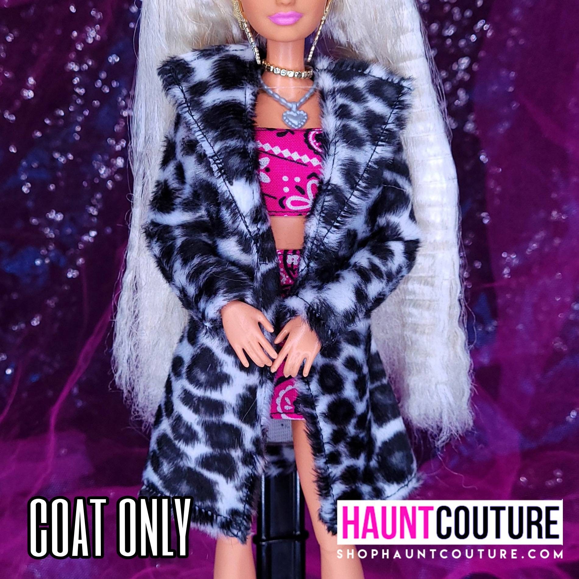 leerling Nuttig Betekenis Haunt Couture Barbie Doll Clothes: snow Leopard - Etsy