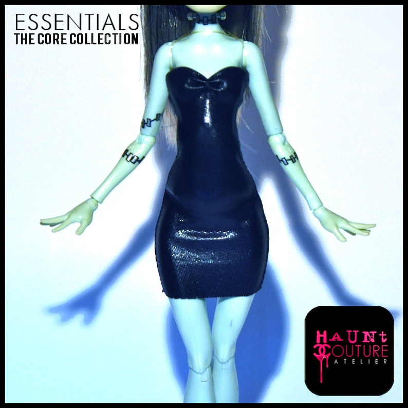 Monster Doll Haunt Couture ESSENTIALS Core Collection: Black Mini LDB | Doll Clothes | Fashion | Barbie 