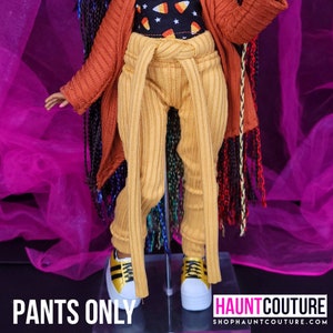 Haunt Couture Doll Clothes: "Pumpkin Spice Lounge Pants" dress high fashion dress clothes | Halloween | Autumn