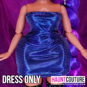 Haunt Couture Doll Clothes: "Sashay Dress" dress high fashion dress clothes | Colors | Glam