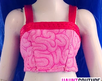 Haunt Couture Doll Clothes: "Brrrrrains Tank" dress high fashion dress clothes | Colors | Monster