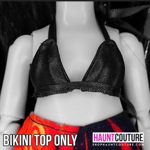 Haunt Couture Doll Clothes "Black Bikini Top" dress high fashion dress clothes | Colors | Glam