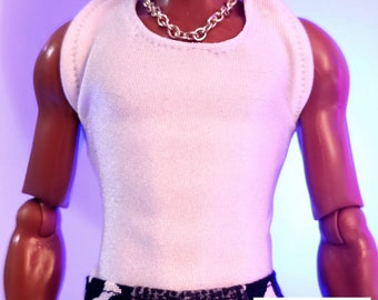Haunt Couture Doll Clothes: &quot;White Tank Top&quot; dress high fashion dress clothes | Colors | Glam