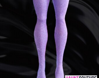 Haunt Couture Doll Clothes: "Lavender Glitter Thigh Highs" dress high fashion dress clothes | Colors | Glam