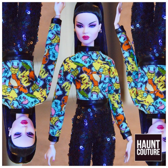 Fashion Royalty Haunt Couture "Gotta Catch 'Em All" high fashion dress fierce | Nu.Face | 12" |  Chic | Pokemon | Ayumi