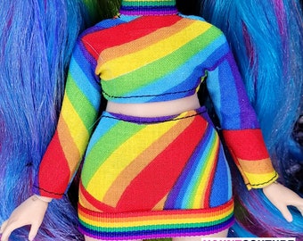 Haunt Couture Doll Clothes: "Pride" dress high fashion dress clothes | Colors | Summer