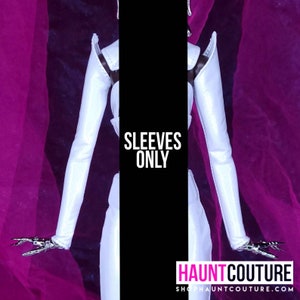 Haunt Couture Doll Clothes: &quot;Bionic Pleather Sleeves&quot; dress high fashion rainbow dress clothes | Popstar | Futuristic