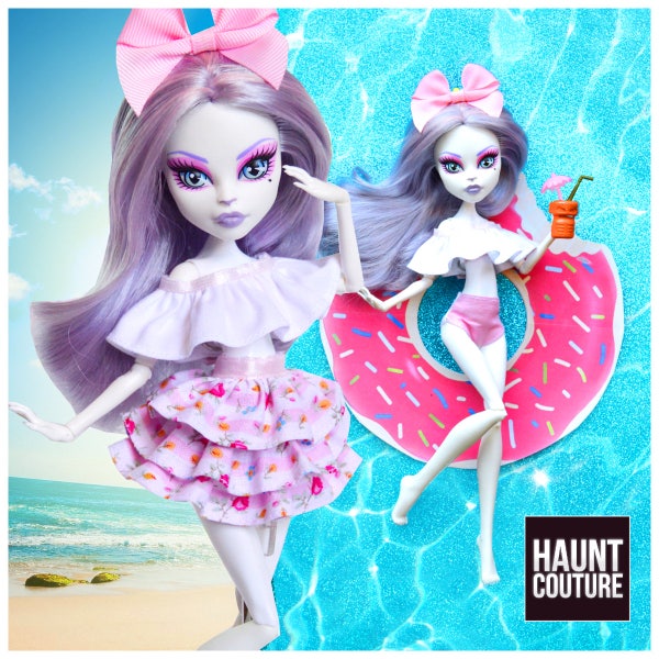 Monster Doll Haunt Couture: "Kitty Pool" robe vêtements de haute couture