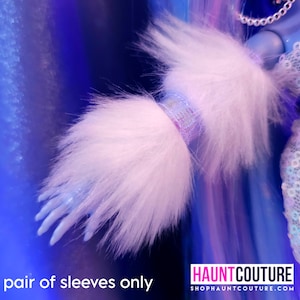 Haunt Couture Doll Clothes: &quot;Icy Fur Sleeves&quot; dress high fashion dress clothes | Colors | Glam