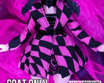 Haunt Couture Doll Clothes: "Batty Coat" dress high fashion dress clothes | Colors | Glam Goth