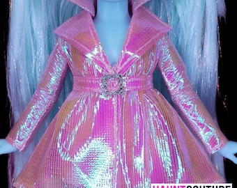 Haunt Couture Doll Clothes: "Supernova Coat" dress high fashion dress clothes | Colors | Glam