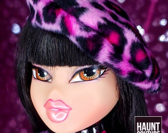 Haunt Couture Doll Clothes: "Kool Kat Leopard Hat" dress high winter fashion dress clothes Disco | Chic | OOTD