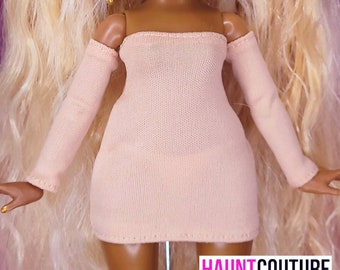 Haunt Couture Puppenkleidung : Kleid ,,Sand Bodycon Mini', High Fashion Kleid Kleidung | Farben | Zauber