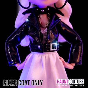 Haunt Couture Doll Clothes: "Bride Biker" dress high fashion dress clothes | Chucky | Glam Goth