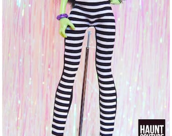 Monster Doll Haunt Couture: "Wicca'd Leggings" high fashion doll clothes | Casta Fierce | Witch | Halloween |