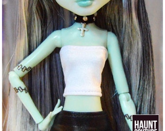 Monster Doll Haunt Couture BASICS "White Tube Top" high fashion accessory | Barbie | Statement | Dolls | Trendy