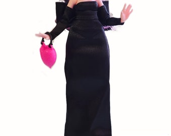 Haunt Couture Puppenkleidung : Kleid ,,Vampire's Ball' High Fashion Frack Kleidung | Farben | Zauber