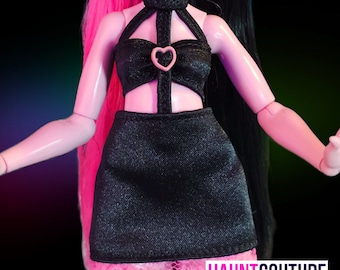 Haunt Couture Doll Clothes: "Bitten Dress" dress high fashion dress rainbow clothes | Colors |