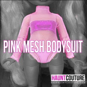 Haunt Couture Doll Clothes: &quot;Pink Mesh Bodysuit&quot; dress high fashion rainbow dress clothes | Trendy | Look Book