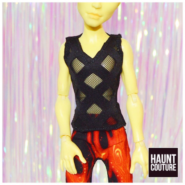 Monster Doll Haunt Couture Boys "Mesh Hipster Top" high fashion doll clothes | Boy Doll | Manster | Hipster