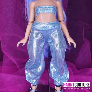 Haunt Couture Doll Clothes: &quot;Blue Pop&quot; dress high fashion dress clothes | Colors | Glam
