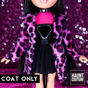 Bratz Haunt Couture Doll Clothes: "Kool Kat Leopard Coat" dress high winter fashion dress clothes Disco | Chic | OOTD