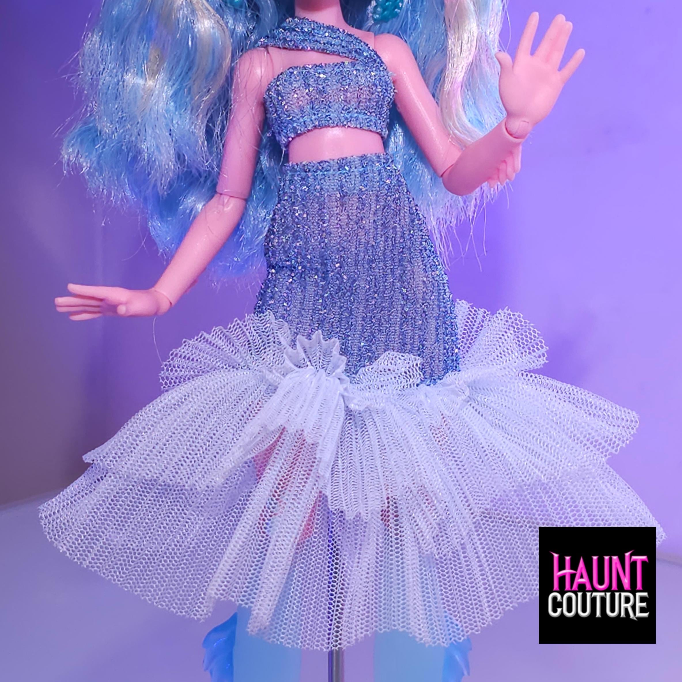 Haunt Couture Doll Clothes Fathom Dress dress high fashion dress clothes Colors Monster