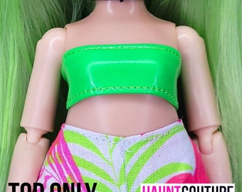 Haunt Couture Doll Clothes: "Green Pleather Top" dress high fashion dress clothes | Colors | Glam