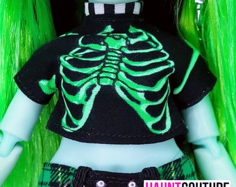 Haunt Couture Doll Clothes: &quot;X-Ray Shirt&quot; dress high fashion dress clothes | Colors | Goth