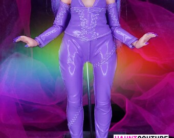 Haunt Couture Doll Clothes: "Catsuit" dress high fashion dress clothes | Colors | Halloween