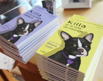 The Adventures of a Boston Terrier / Children's Book / Quebec Books / First Novel / Book with Dog / Illustration Boston Terrier