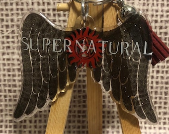 Supernatural Castiel Keychain bag charm