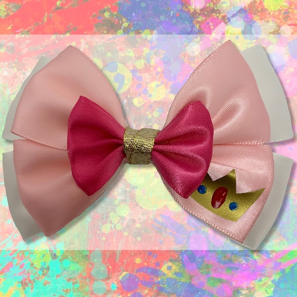 Princess Peach inspired bow