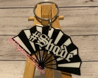 Paper Fan #Shade Keychain bag charm