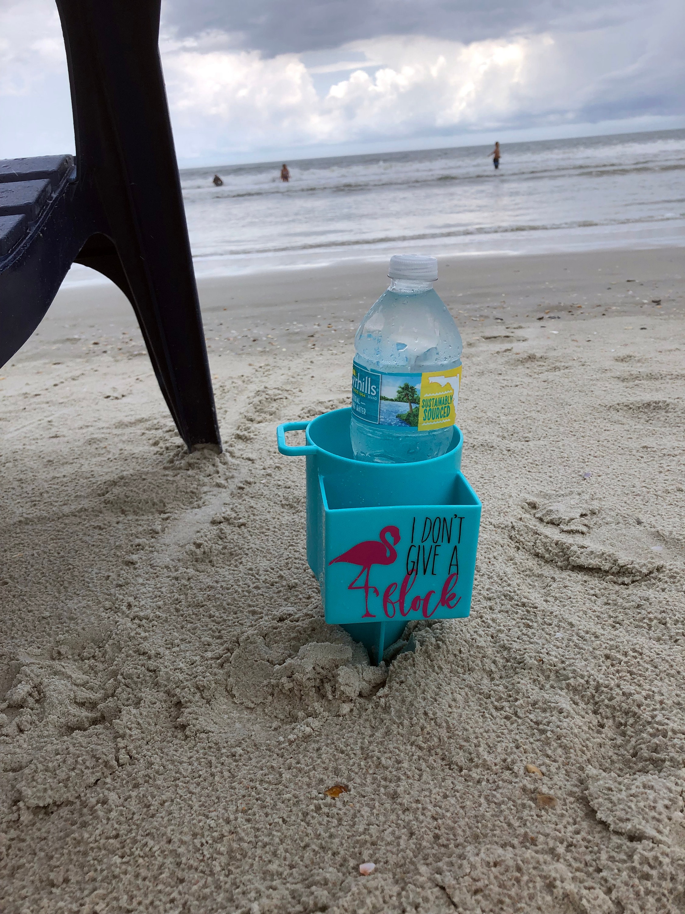 Blau Untersetzer VUIUYOIES Strand Getränkehalter Picknick Trinkgefäße Urlaub Getränke Sonnenbrillenständer Organisationszubehör 
