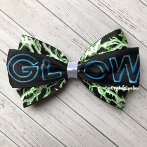 GLOW Wrestling bow inspired bow