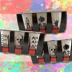 Horror Icons Shot Glass Set