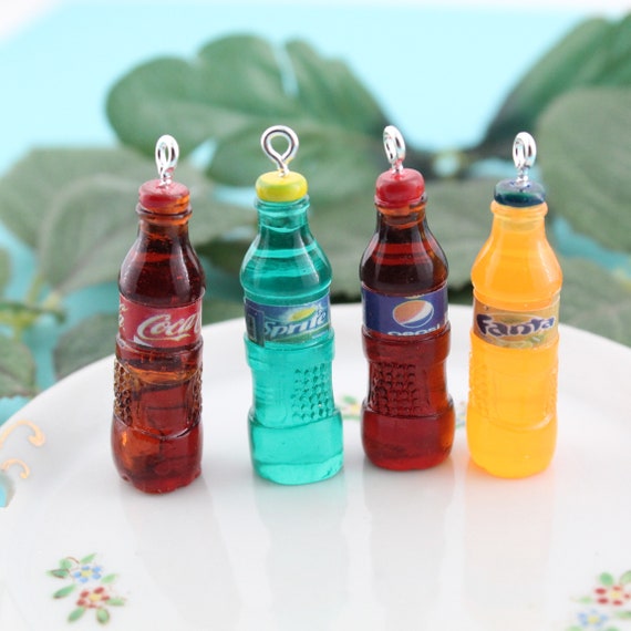 10Pcs Mineral Water Bottle Resin Charms Pendant DIY Earring Keychain  Jewelry DIY
