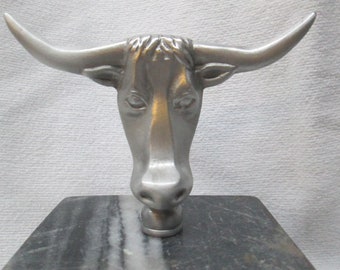 Texas Longhorn lenken Kopf Auto Kühlerfigur