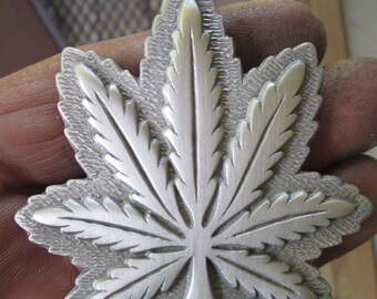 marijuana leaf, cannabis, ganja car hood ornament