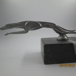 lincoln racing greyhound  art deco hot rod car hood ornament