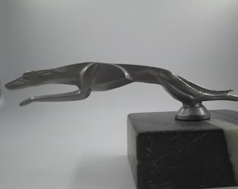 lincoln racing greyhound  art deco hot rod car hood ornament